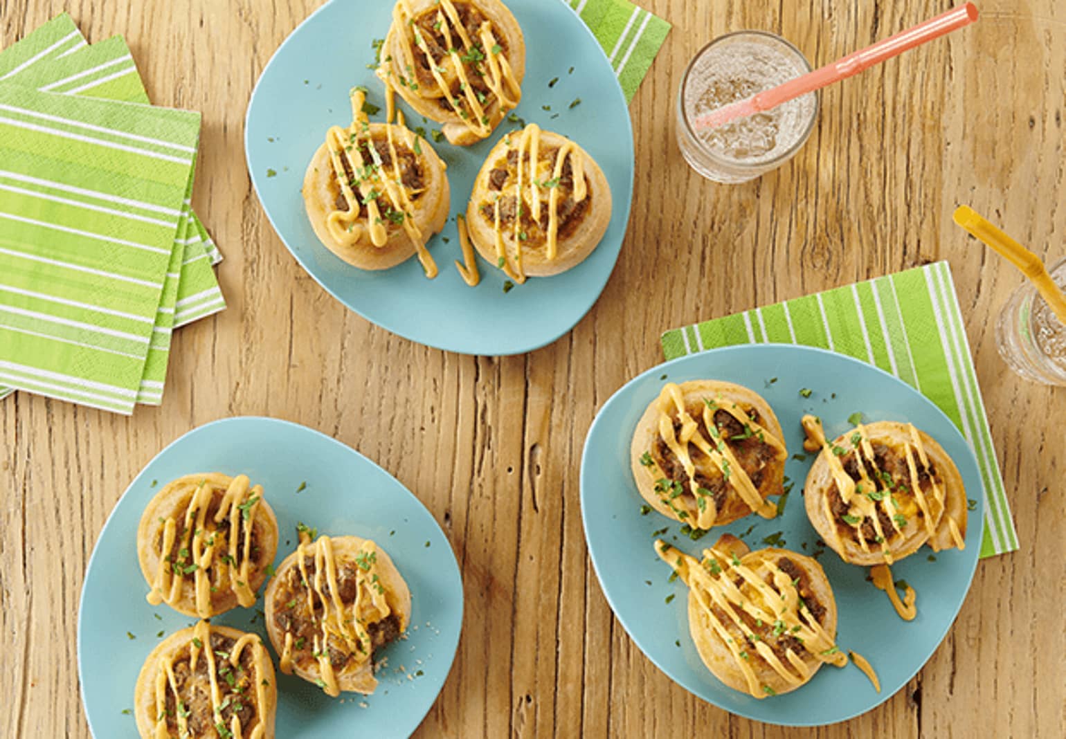 Taco Pizza Pinwheels